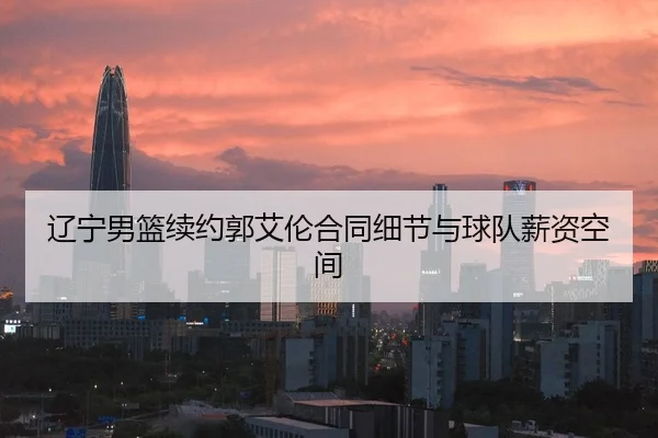 辽宁男篮续约郭艾伦合同细节与球队薪资空间